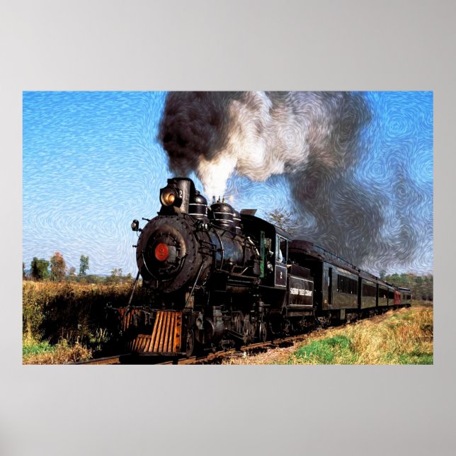 Poster Imprimé train 2 (Devant)