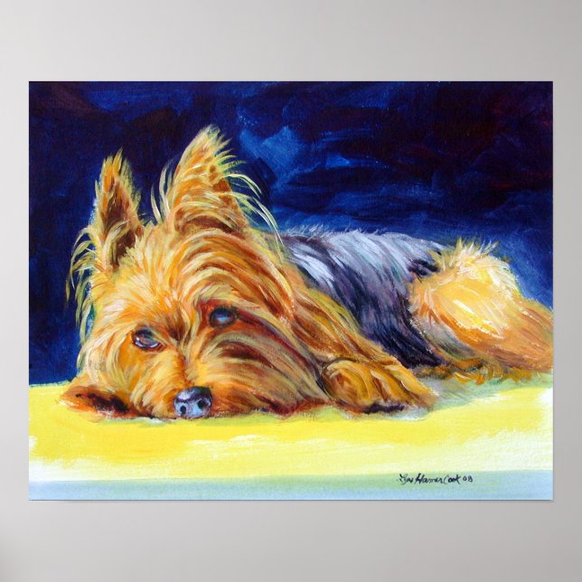 Poster imprimé Yorkshire Terrier (Devant)
