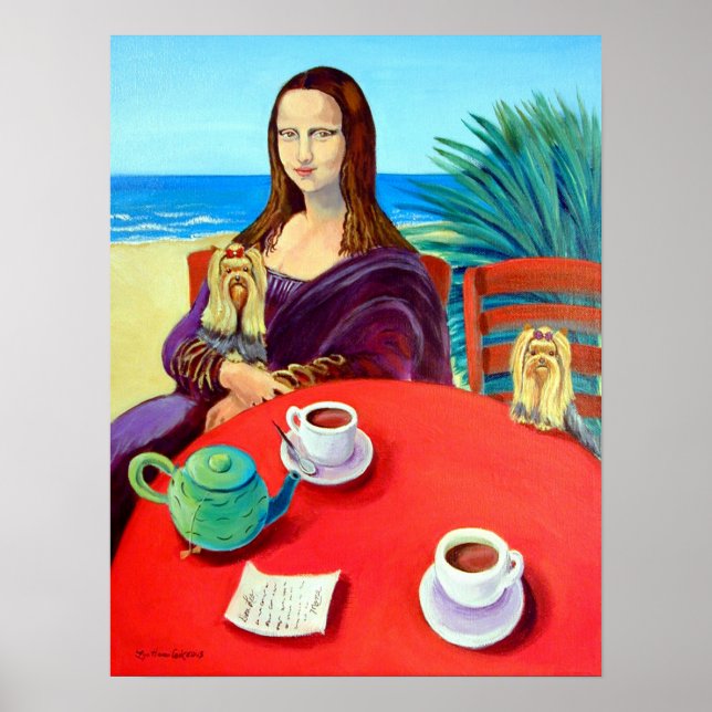 Poster imprimé Yorkshire Terrier (Devant)