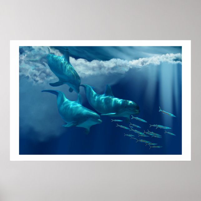 POSTER IMPRIMER DOLPHIN WORLD (Devant)