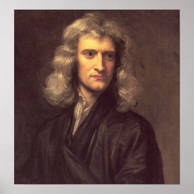 Poster Imprimer Isaac Newton Art (Devant)