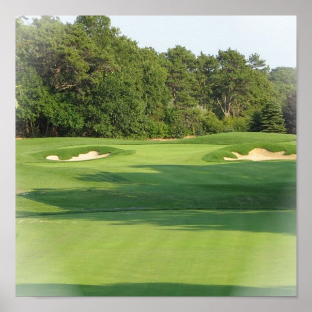 Poster Imprimer l'affiche du terrain de golf (Devant)