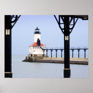 Poster Imprimer - Michigan City East Pierhead