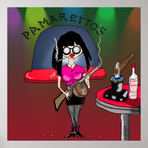 Poster Imprimer "Pam-Pam La Rue" - Par Kev Moore