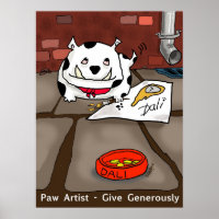 Imprimer "Paw Artist Dali" - par Kev Moore