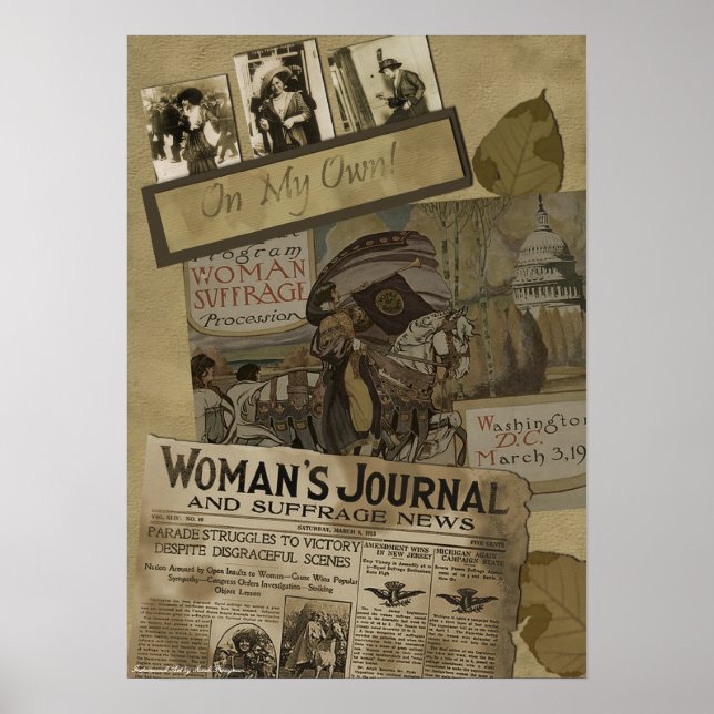 Poster Imprimer vintage "Suffrage féminin de 1913" (Devant)
