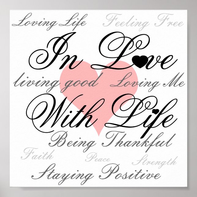 Poster In Love With Life (Devant)