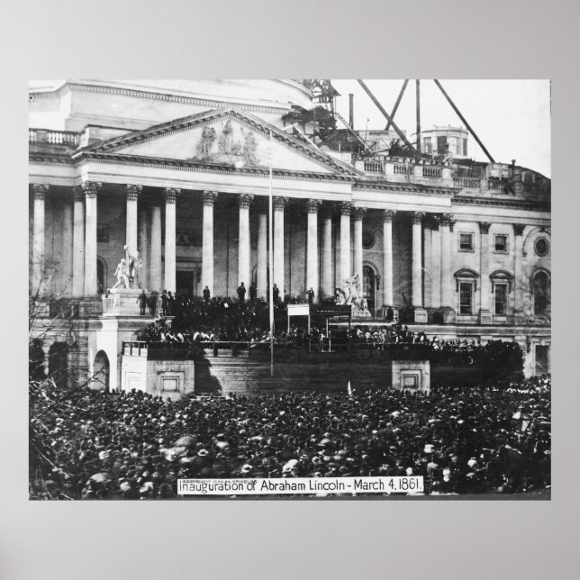 Poster Inauguration d'Abraham Lincoln Le 4 mars 1861 (Devant)
