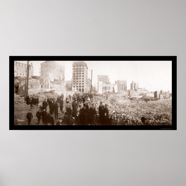 Poster Incendie à Baltimore MD Photo 1904 (Devant)