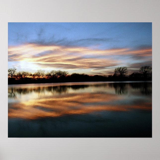 Poster Incendie sur l'eau (Devant)