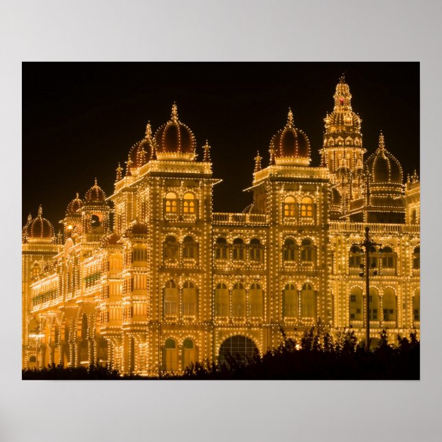 Poster INDE, Karnataka, Mysore : Palais du Majaraja (b. (Devant)