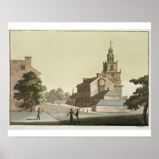 Poster Independence Hall, Philadelphie, Pennsylvanie, pou (Devant)