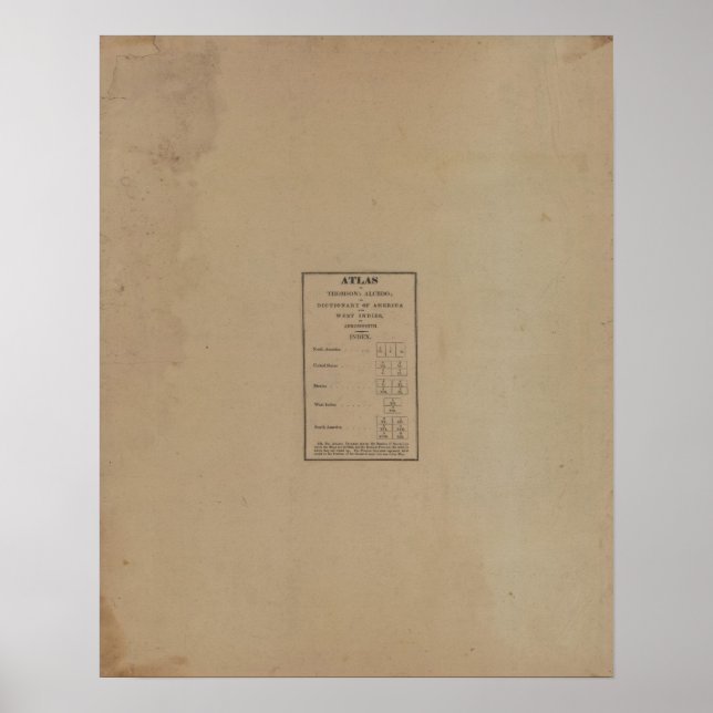 Poster Index d'Atlas (Devant)