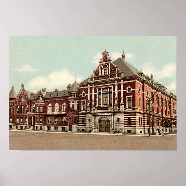 Poster Indianapolis Indiana Athanaeum (Devant)