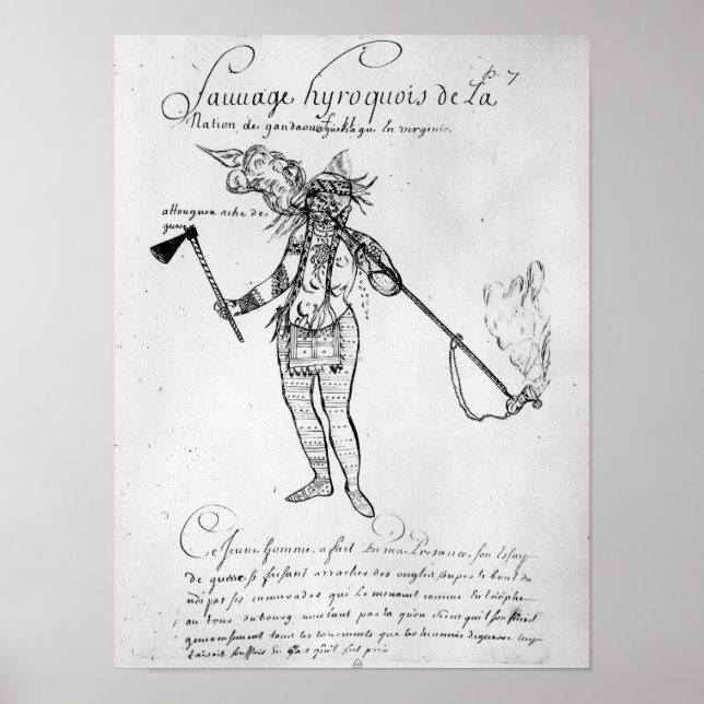 Poster Indien Iroquois du Canada (Devant)