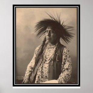 Poster Indien vintage : Antoine Moise, à tête plate -