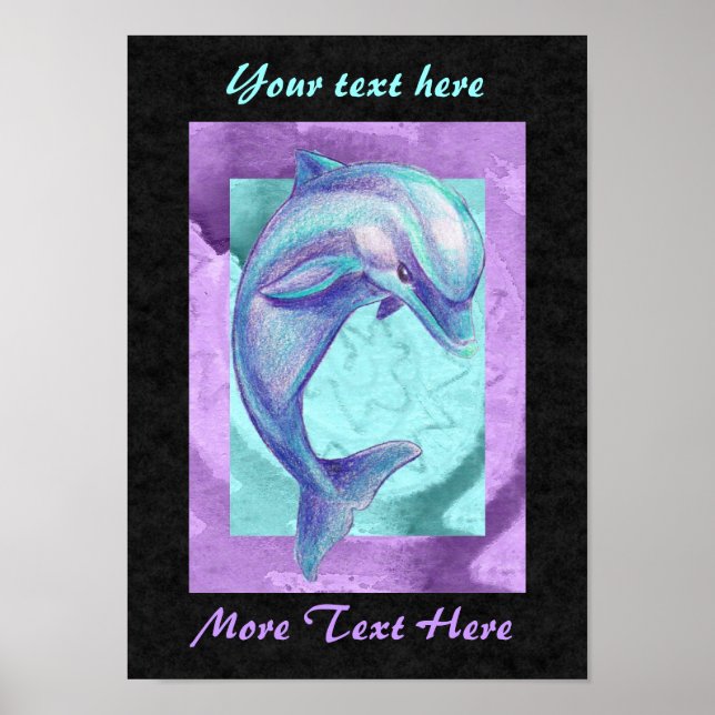 Poster Indigo Dolphin (Devant)