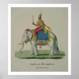 Poster INDRA, gravé par Marlet et cie (litho de couleur)