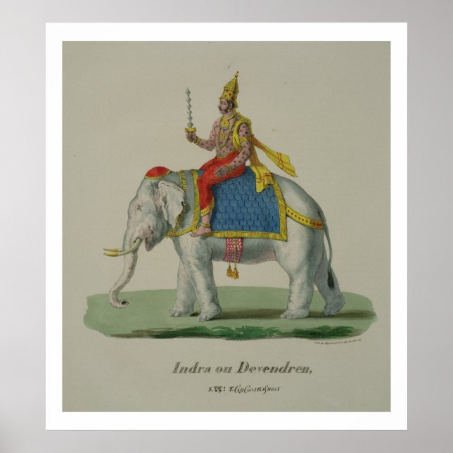 Poster Indra, gravée par Marlet et Cie (colour litho) (Devant)