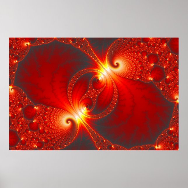 Poster Infernal - Fractal Art (Devant)