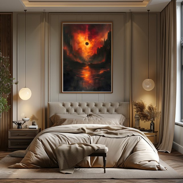 Poster Infierno de Eclipse Solar: Abismo Surrealista (Créateur téléchargé)