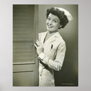 Poster Infirmière de Peeping