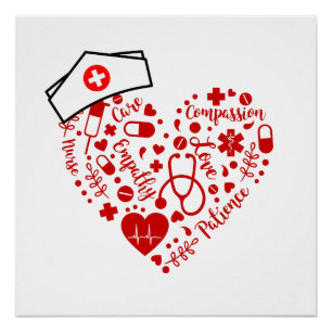 Poster Infirmière infirmière infirmière autorisée infirmi