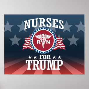 POSTER INFIRMIÈRES POUR TRUMP