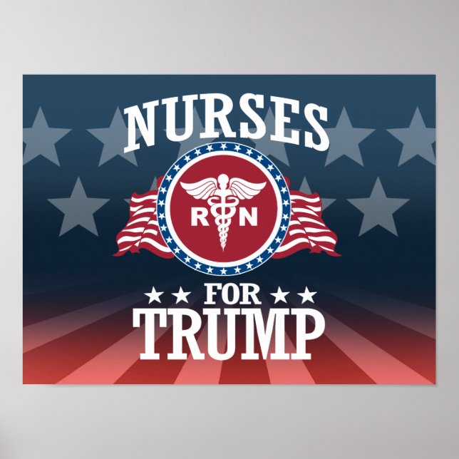 POSTER INFIRMIÈRES POUR TRUMP (Devant)