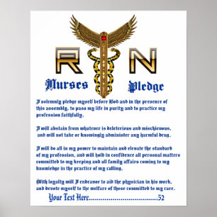 Poster Infirmières Promdge 16X20 S'il vous plaît voir à p