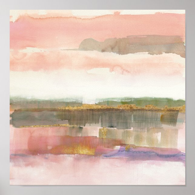 Poster Influence de la ligne et de la couleur Gold Crop (Devant)