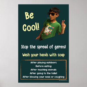 Poster informationnel sur la sécurité du lavage de