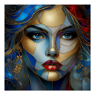 Poster Innocence radieuse - Style de verre tendu