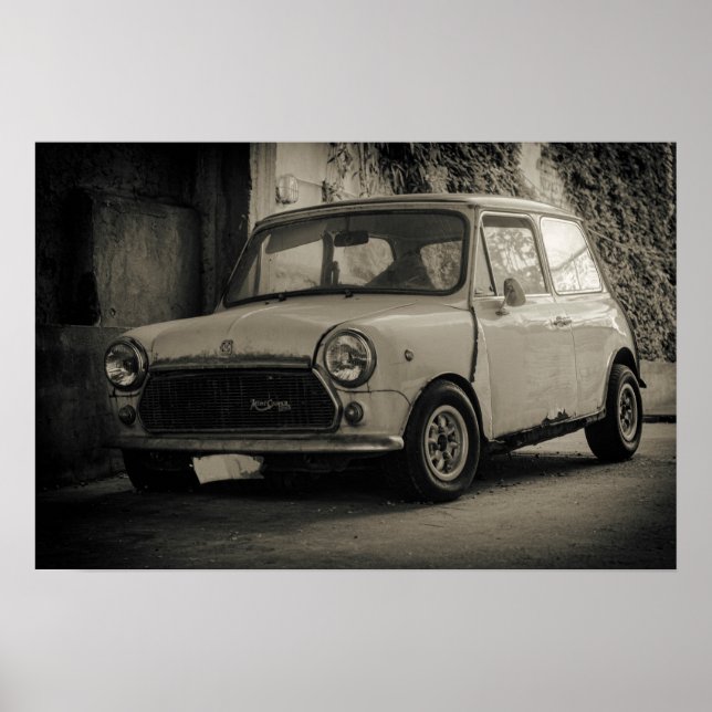 Poster Innocenti Mini Cooper 1300 1975 (Devant)