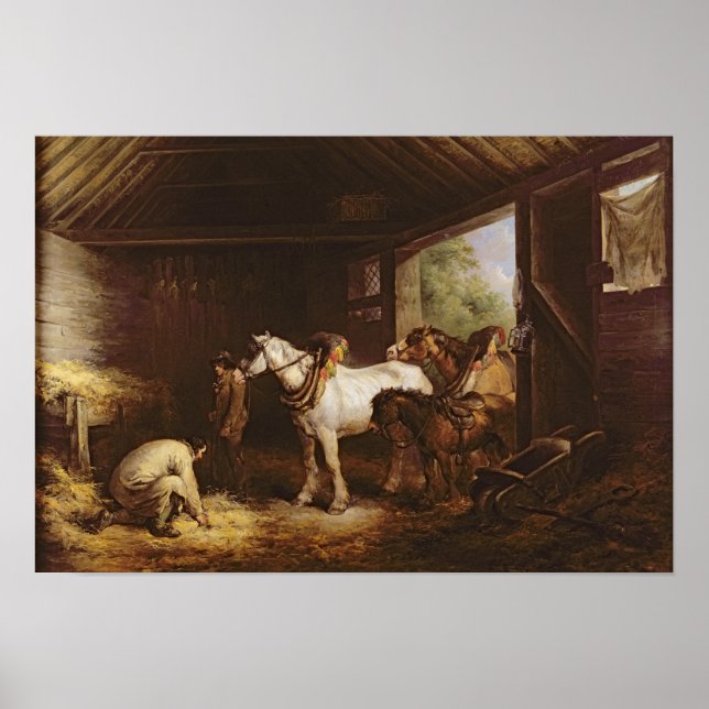 Poster Inside a Stable (Devant)