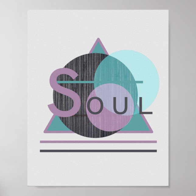 Poster inspirant Art "SOUL" (Devant)