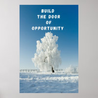 Poster inspirant "Build The Door"