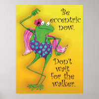 Poster inspirant de la grenouille dansante