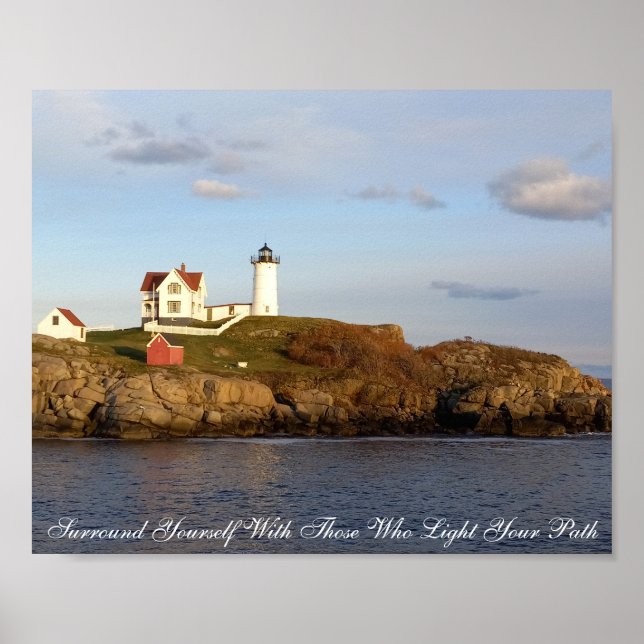 Poster inspirant du phare de Nubble (Devant)