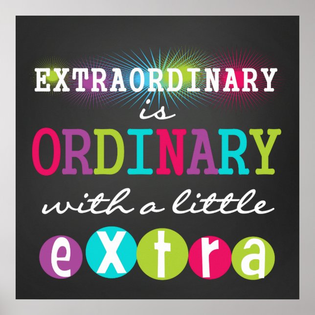 Poster inspirant du tableau de bord scolaire (Devant)