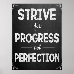 Poster inspirant en classe en tableau de bord