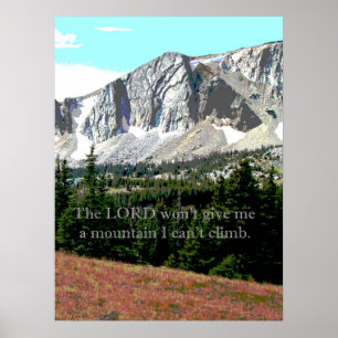 Poster Inspiration de chrétien de montagne