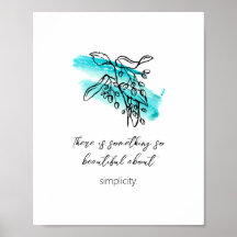 Poster Inspirational Simple "design d'artiste" 8x1