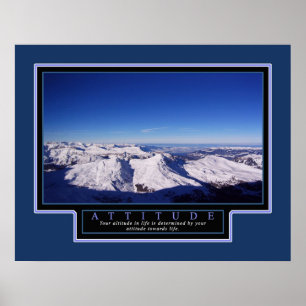 Poster Inspirationnel "Attitude" 22x28