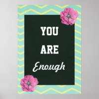 Poster Inspirationnel Vous Êtes Assez
