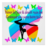 INSPIRATIONNELLE GYMNASTIQUE FILLE DESIGN BUTTERFL