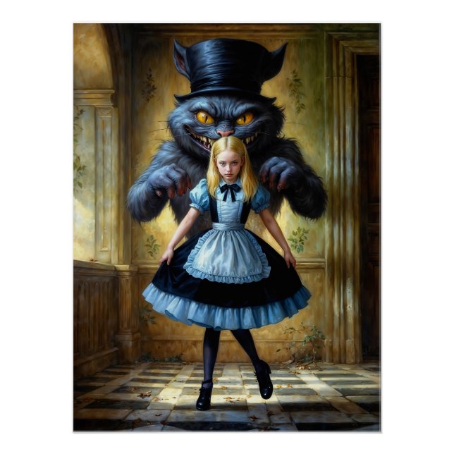 Poster Inspiré d'Alice au pays des merveilles (Devant)