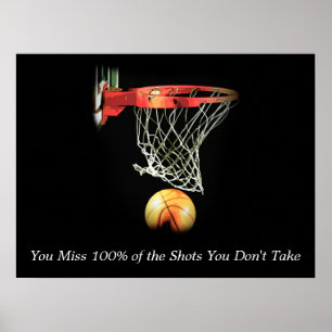 Poster inspiré de la citation Basketball Shot
