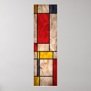 Poster Inspiré par Mondrian