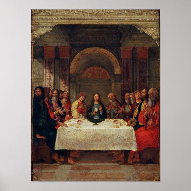 Poster Institution de l'Eucharistie, c.1490 (Devant)